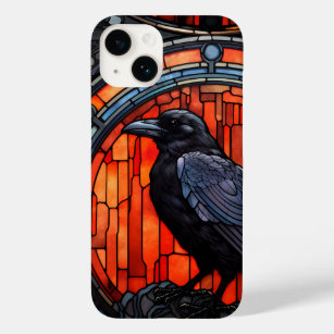 The Spooky Raven Stained Glass Case-Mate iPhone 14 Case