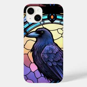 The Spooky Raven Stained Glass Case-Mate iPhone 14 Case