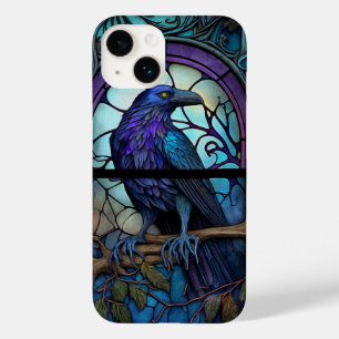 The Spooky Raven Stained Glass Case-Mate iPhone 14 Case