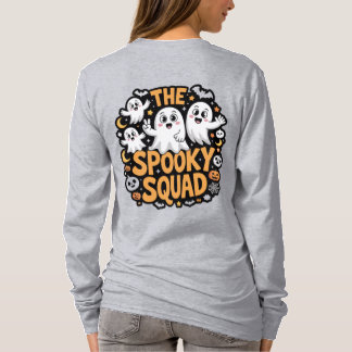 The Spooky Squad – Cute Happy Ghost Halloween art T-Shirt