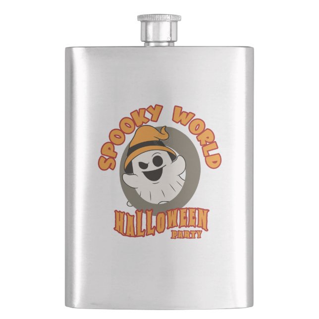 The Spooky World of Halloween | Classic  Hip Flask (Front)