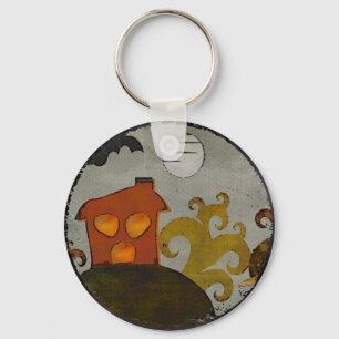 The Spookz Whismical Folk Art Key Ring