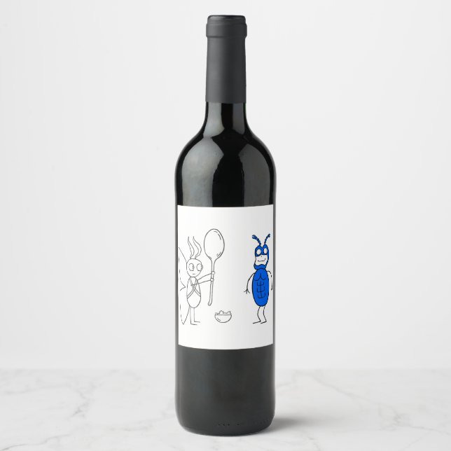 The SPOOOOOOOONNNN Is Too Big Wine Label (Front)