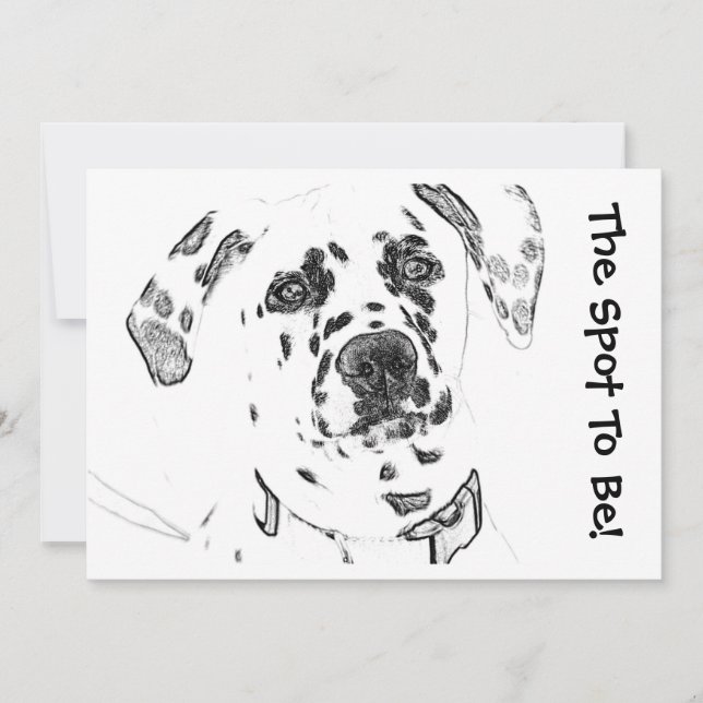 The Spot To Be Dalmatian Invitations (Front)