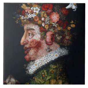 The Spring, Arcimboldo Ceramic Tile