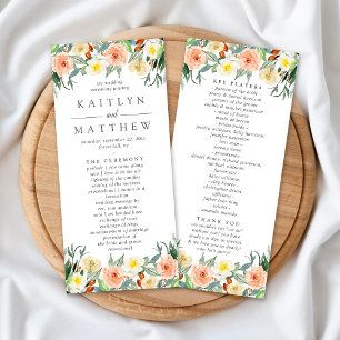 The Spring Blossoms Wedding Collection Program Rack Card