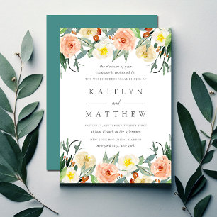 The Spring Blossoms Wedding Collection Rehearsal Invitation