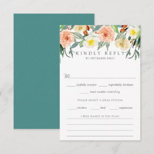 The Spring Blossoms Wedding Collection RSVP Card