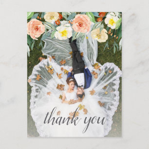 The Spring Blossoms Wedding Collection Thank You Announcement Postcard