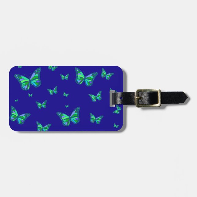 The Spring Butterflies Luggage Tag (Front Horizontal)