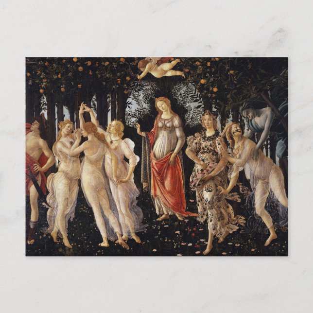 The Spring by Botticelli Postcard (Front)