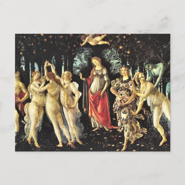The Spring by Botticelli Postcard (Front)