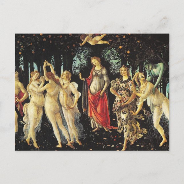 The Spring by Botticelli Postcard (Front)