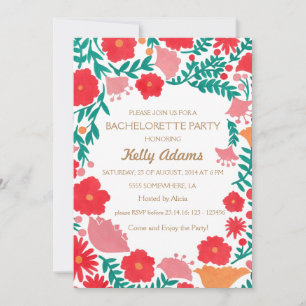 The Spring Flowers Bachelorette Invitation Party