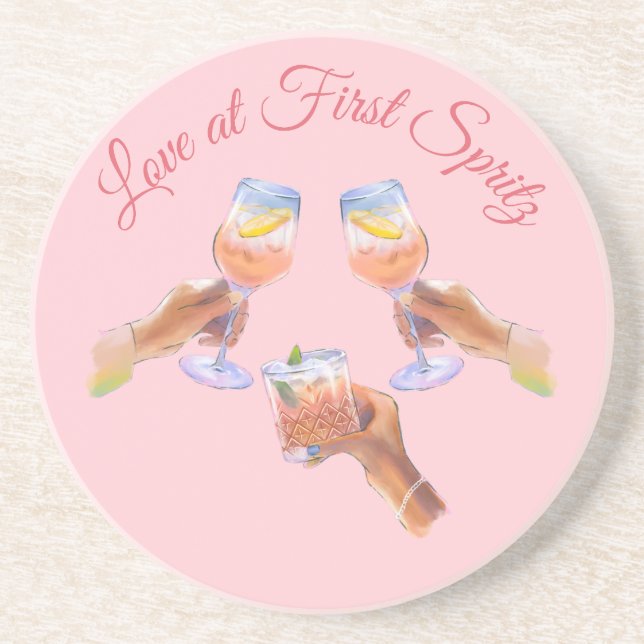 The Spritz Squad | Aperol Bachelorette Party Theme Coaster (Front)