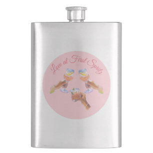 The Spritz Squad   Aperol Bachelorette Party Theme Hip Flask