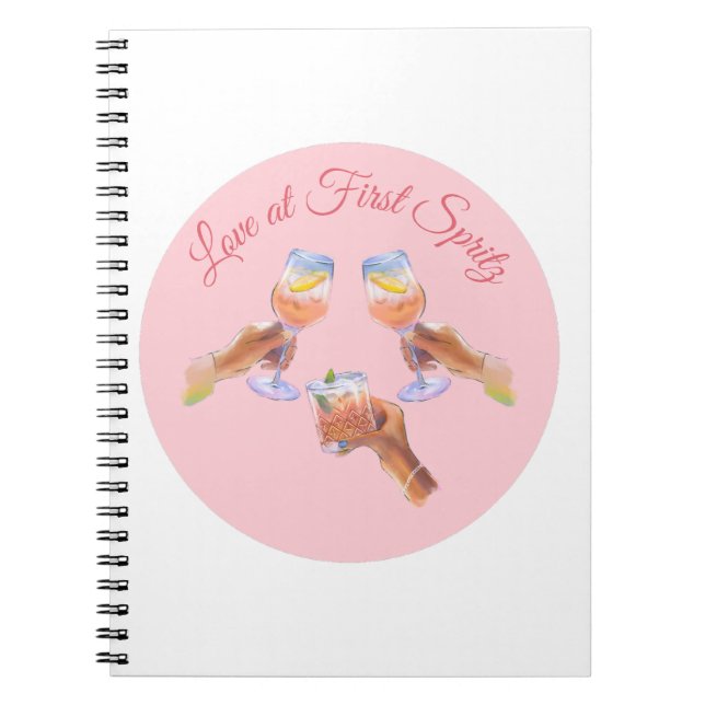 The Spritz Squad | Aperol Bachelorette Party Theme Notebook (Front)