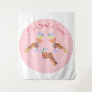 The Spritz Squad   Bachelorette Party Bridal Squad Tapestry