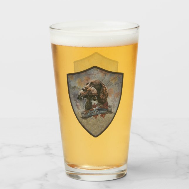 The Sprocker Spaniel , Gun dog art      Glass (Back Filled)