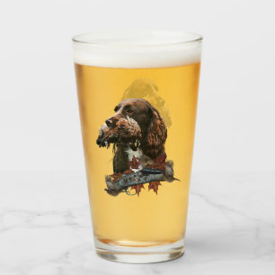 The Sprocker Spaniel , Gun dog art      Glass