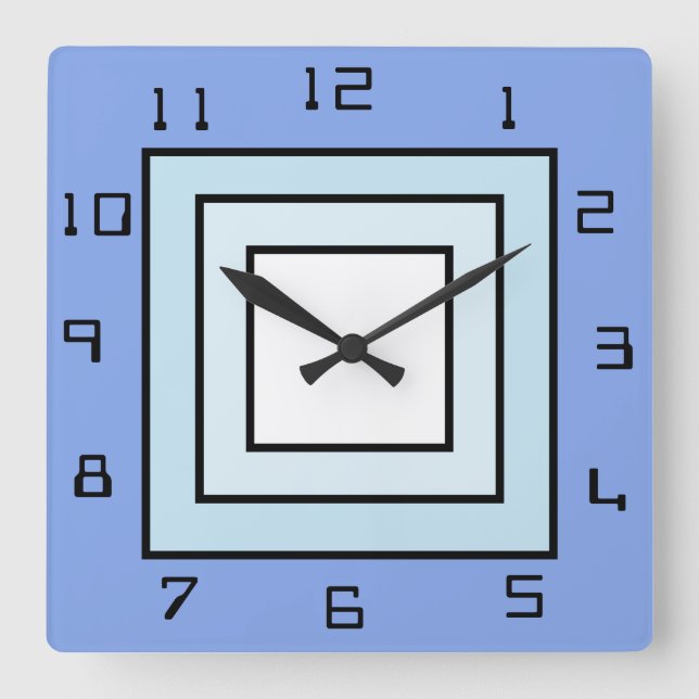 The Square Blue Clock (Front)
