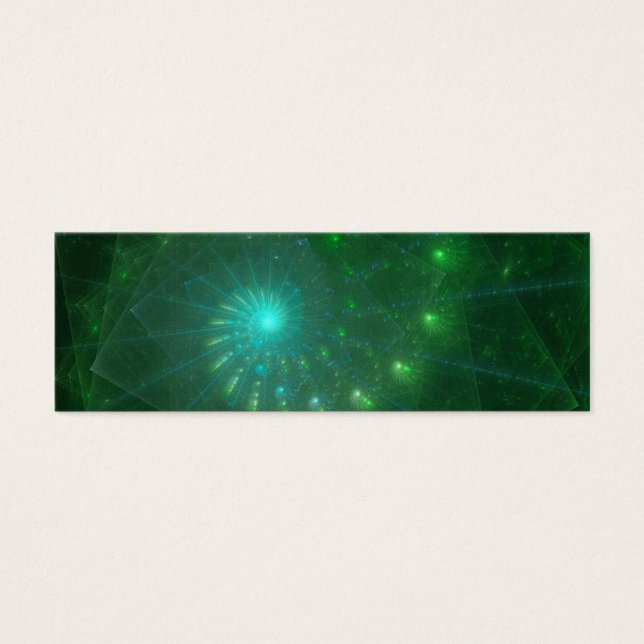 "The Square Green Worm" Fractal Art (Front)