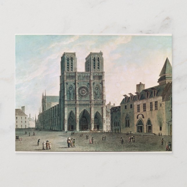 The Square in Front of Notre-Dame Postcard (Front)