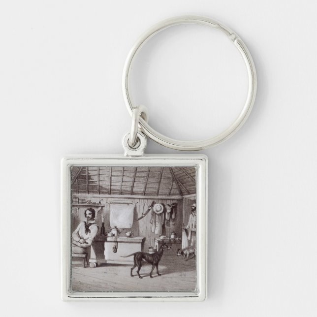 The Squatter's First Home, c.1847 Key Ring (Front)