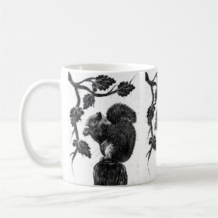 The squirrel and the acorn coffee mug