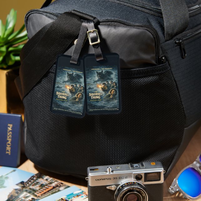 The Squirrel Thing Luggage Tag (Front & Back)