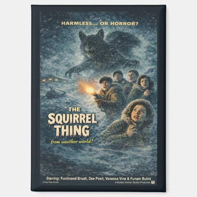 The Squirrel Thing Movie Parody Magnet (Front)