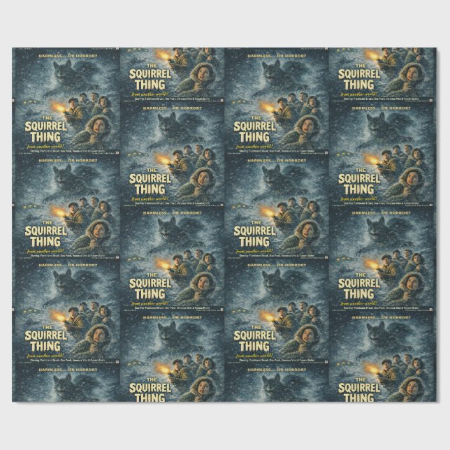 The Squirrel Thing Wrapping Paper (Flat)