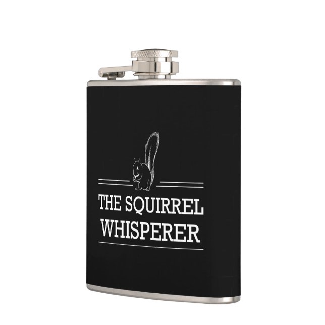 The Squirrel Whisperer Hip Flask (Left)