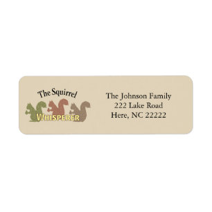 The Squirrel Whisperer Return Address Labels