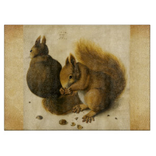 THE SQUIRREL WITH NUTS Albrecht Durer Parchment Cutting Board