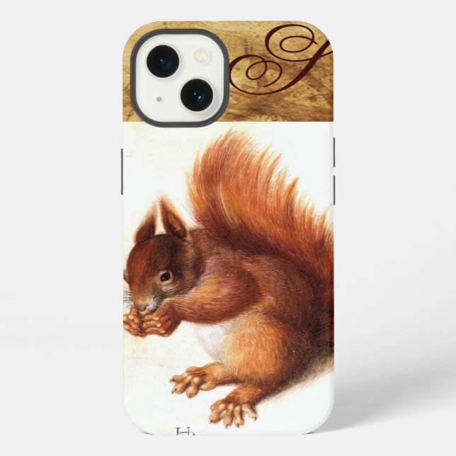 THE SQUIRREL WITH NUTS MONOGRAM iPhone CASE (Back)