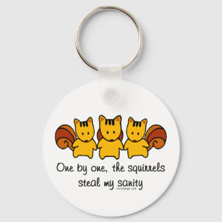 The squirrels steal my sanity key ring