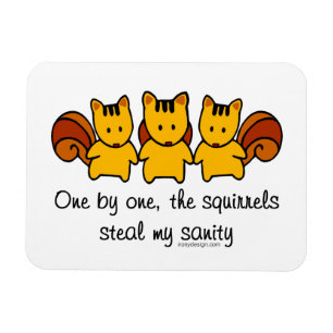 The squirrels steal my sanity magnet