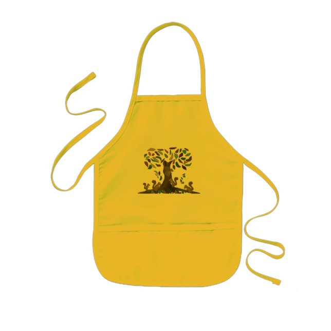 The Squirrel's Treehouse Kids Apron (Front)