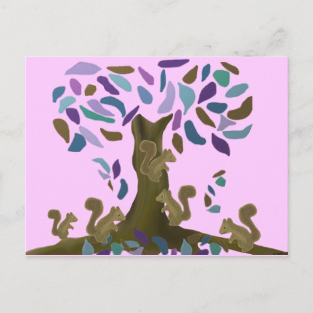 The Squirrel's Treehouse Postcard (Front)