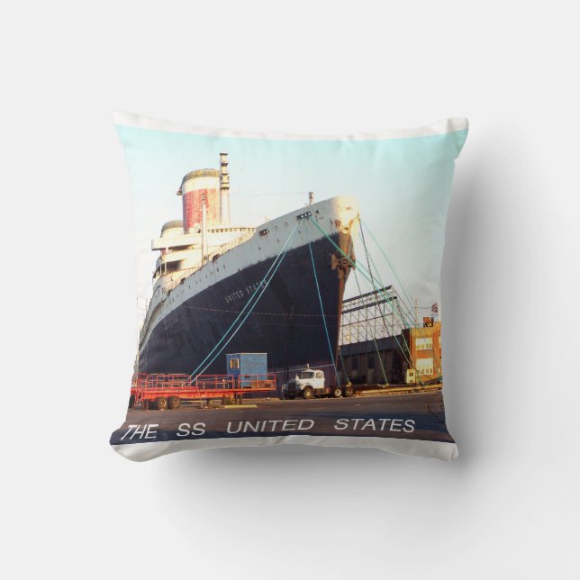The SS United States Ocean Liner    Cushion (Front)