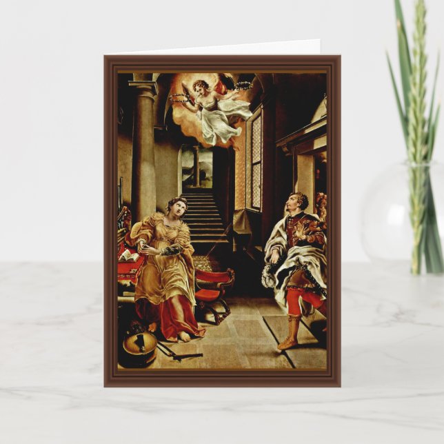 The St. Cecilia And St. Valerian By Orsi Lelio (Be Card (Front)