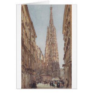 The St. Stephen's Cathedral in Vienna by Rudolf vo