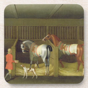 The Stables and Two Famous Running Horses belongin Coaster