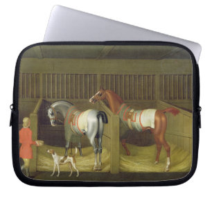 The Stables and Two Famous Running Horses belongin Laptop Sleeve