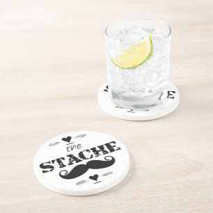 The Stache Moustache Pattern Coaster