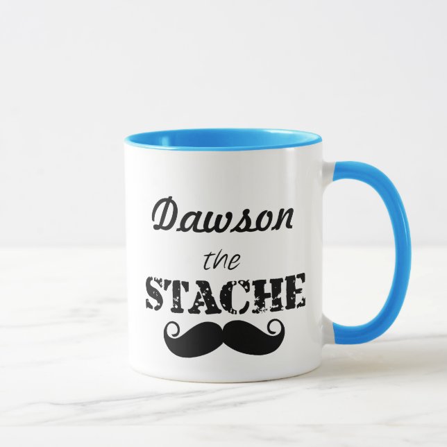 The Stache Moustache Pattern Mug (Right)