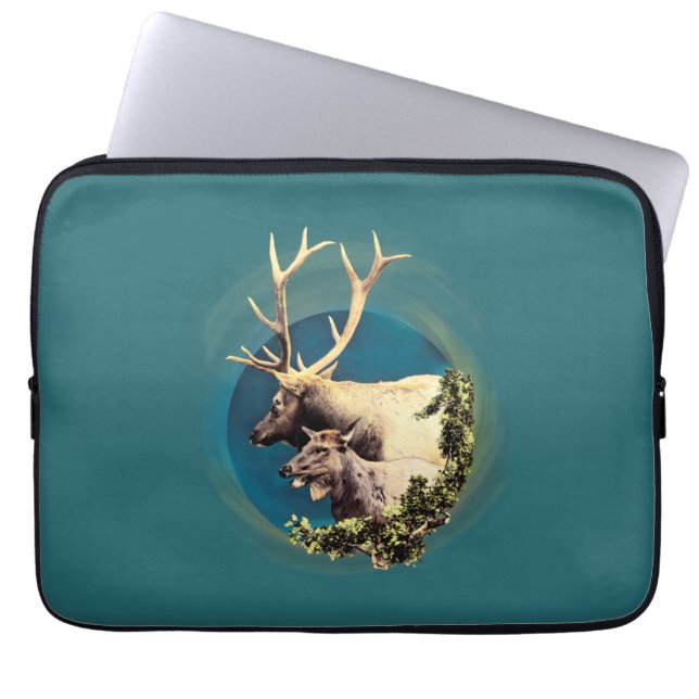 The Stag and The Hind Laptop Sleeve (Front)