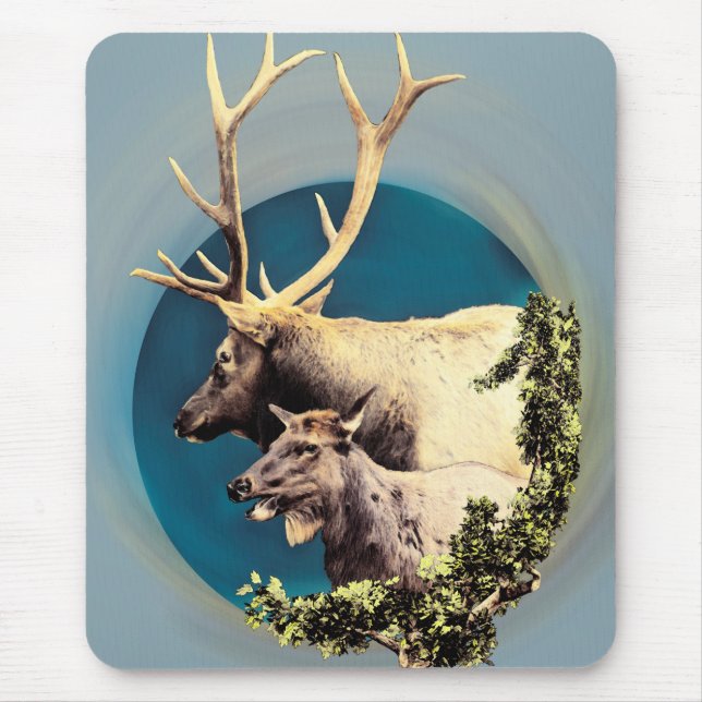 The Stag and The Hind Mouse Pad (Front)