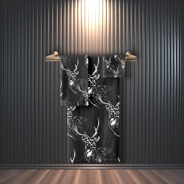 The Stag Bath Towel Set (Creator Uploaded)